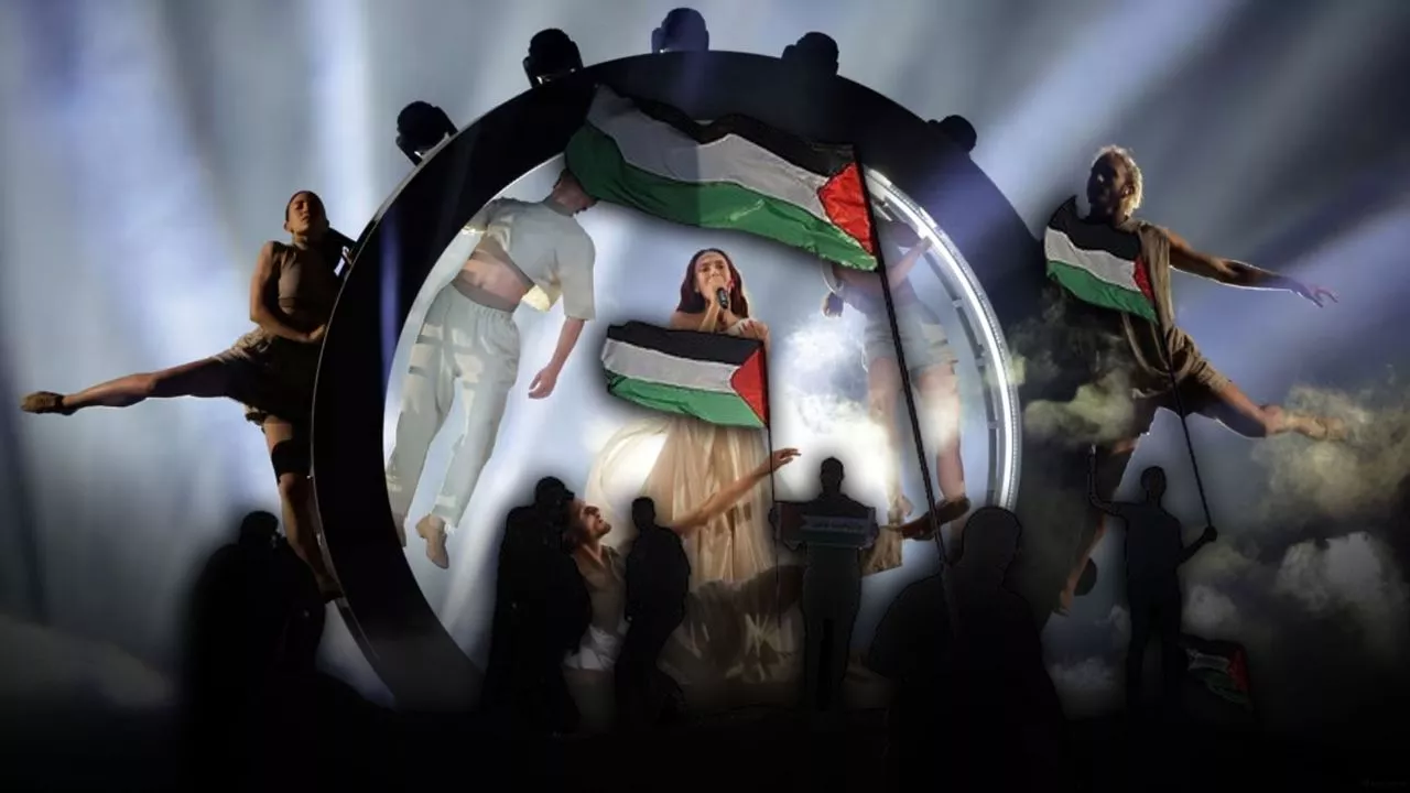 Eurovision'da 'Özgür Filistin' Dediği Için Güvenlik Müdahalesiyle Karşılaştı