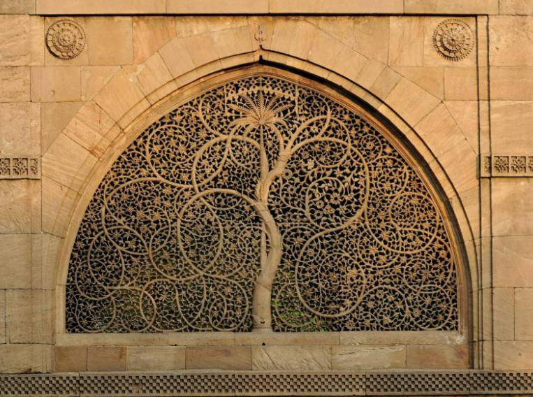 Ahmedabad'da 1573'Te Inşa Edilen Sidi Saiyyed Camii