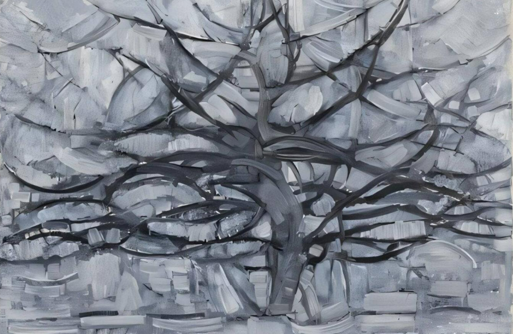 Piet Mondrian'ın 1911 Tarihli Gri Ağaç'ı (Gemeentemuseum Den Haag)