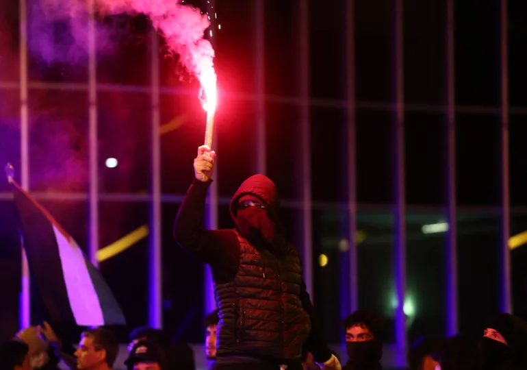 İspanya’da Filistin’e Destek Gösterilerinde Polisle Çatışma Çıktı D