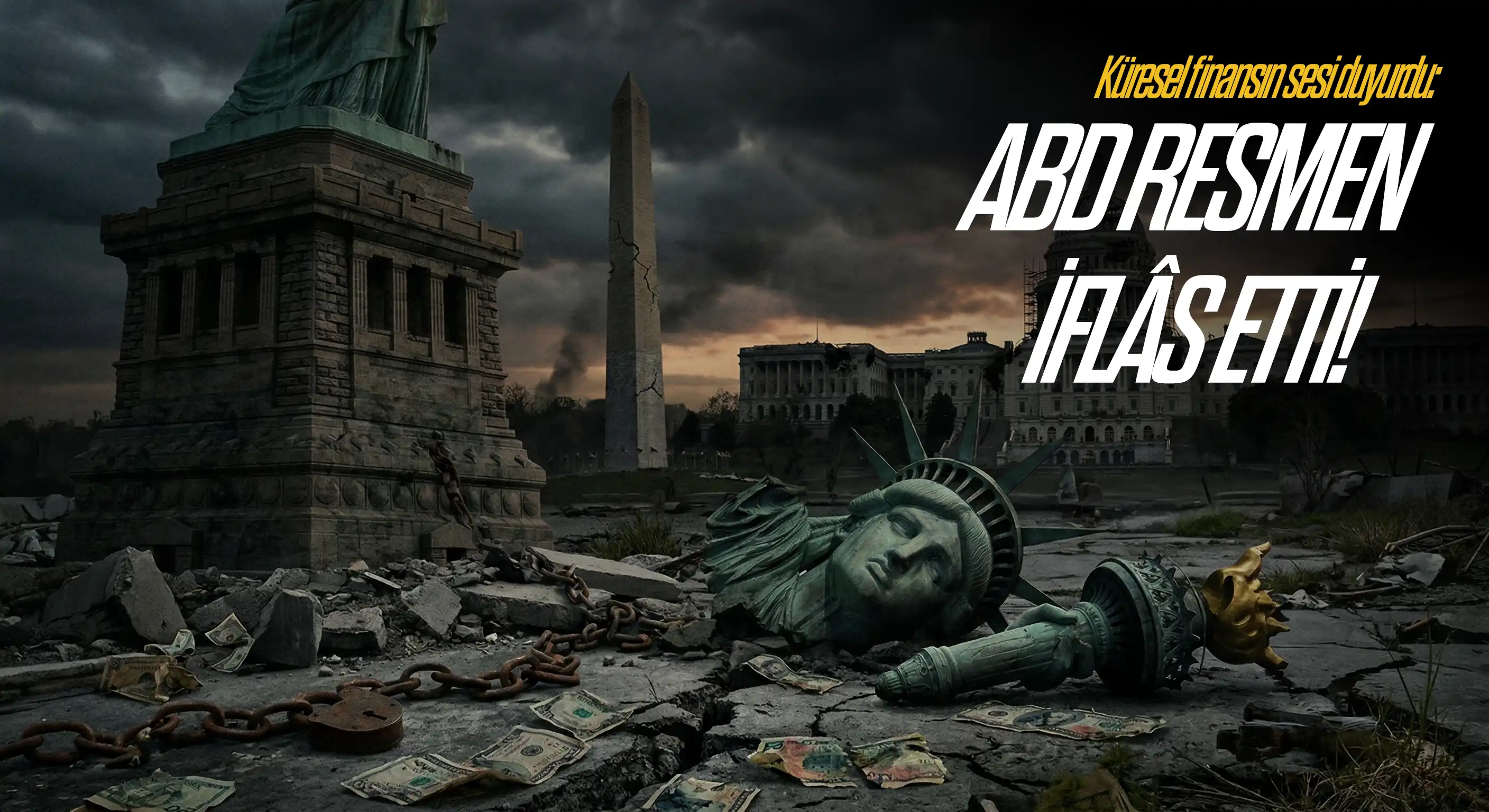 Küresel finansın sesi duyurdu: ABD resmen iflas etti!