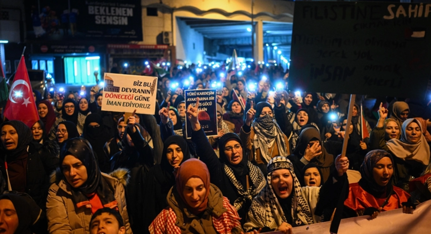 Ankara’da binler Mescid-i Aksa için yürüdü