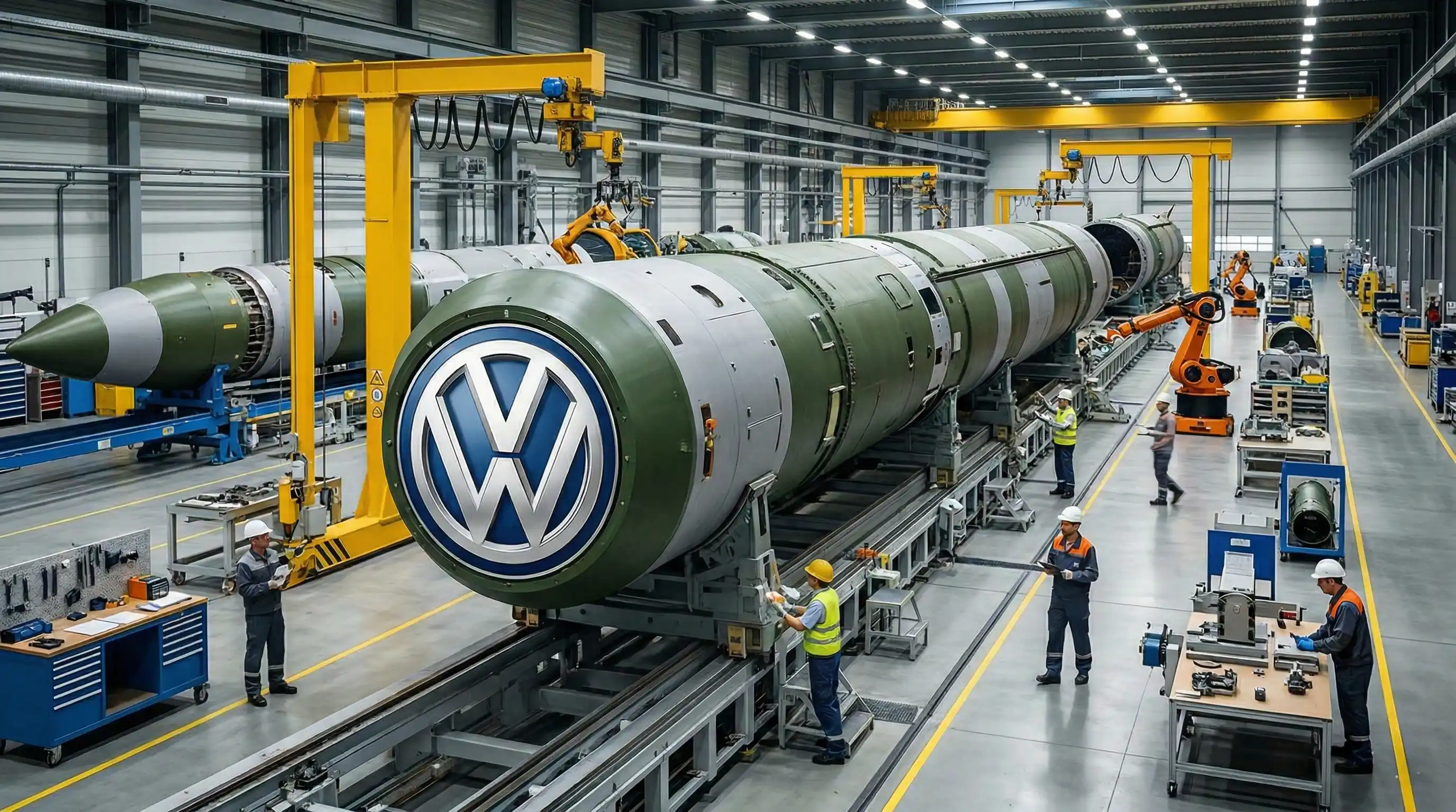 Volkswagen terörist İsrail’in füzeleri için üretim hattı kuruyor