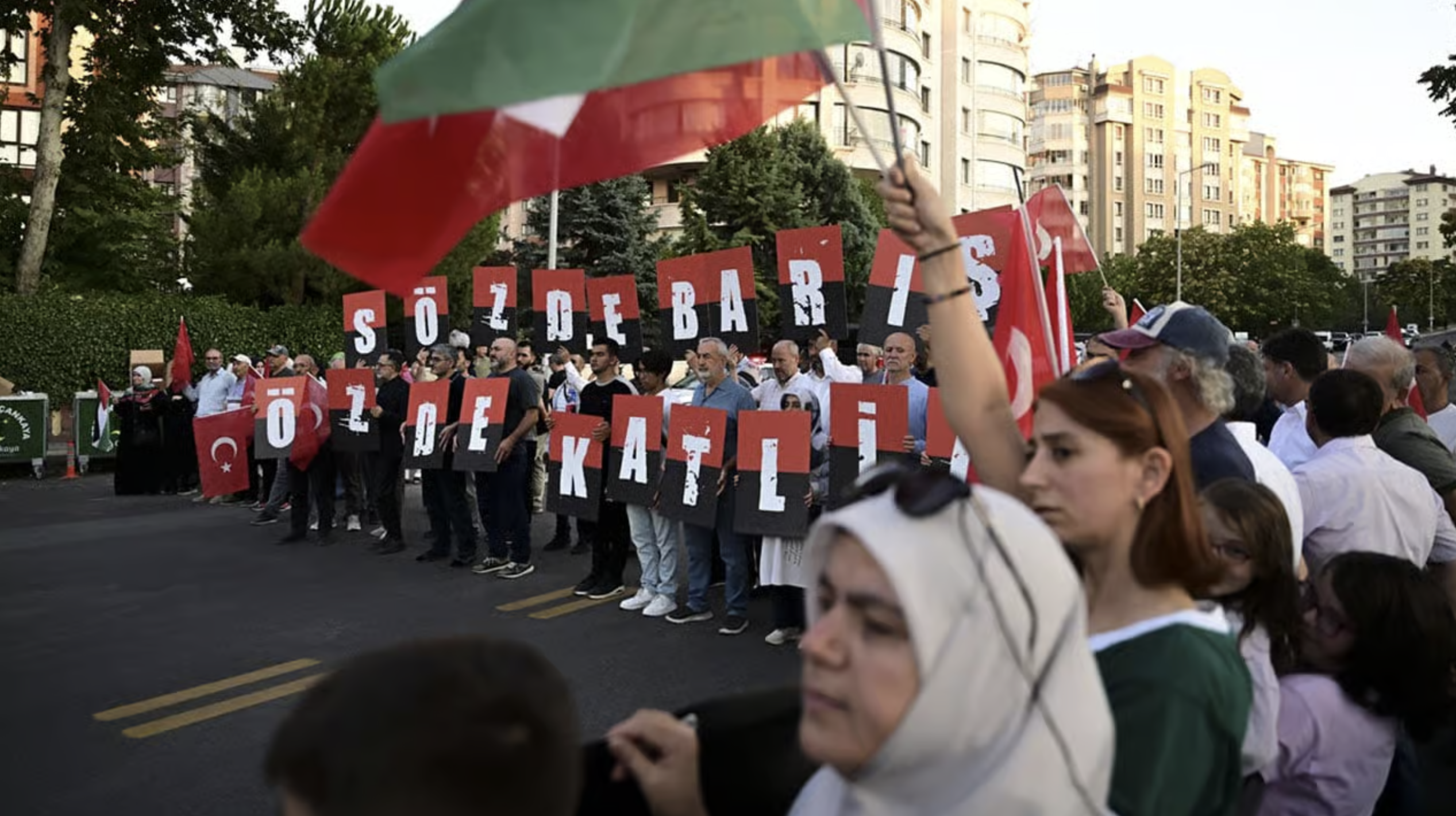 Protesto Gazze Ankara