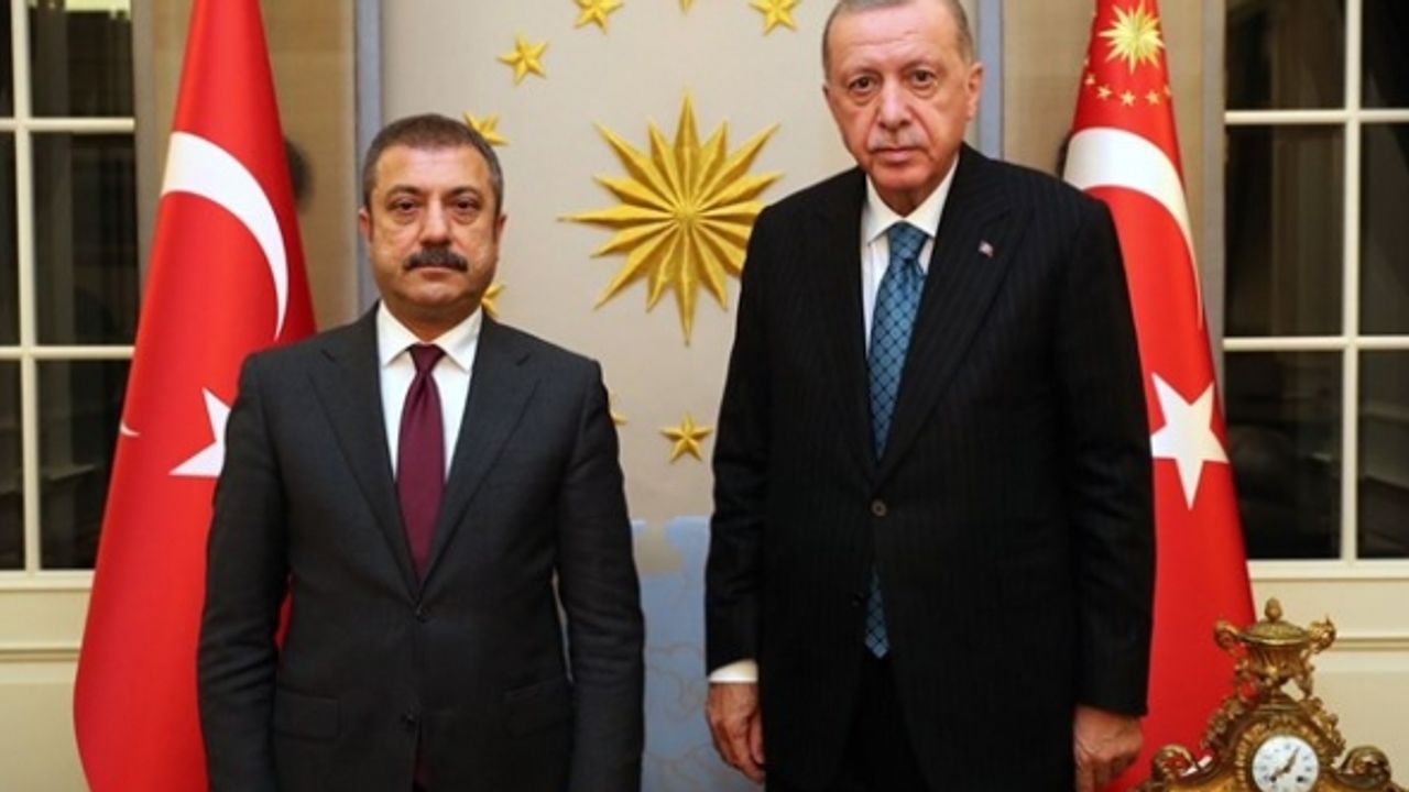 Cumhurbaşkanı Erdoğan MB Başkanı Kavcıoğlu ile görüştü