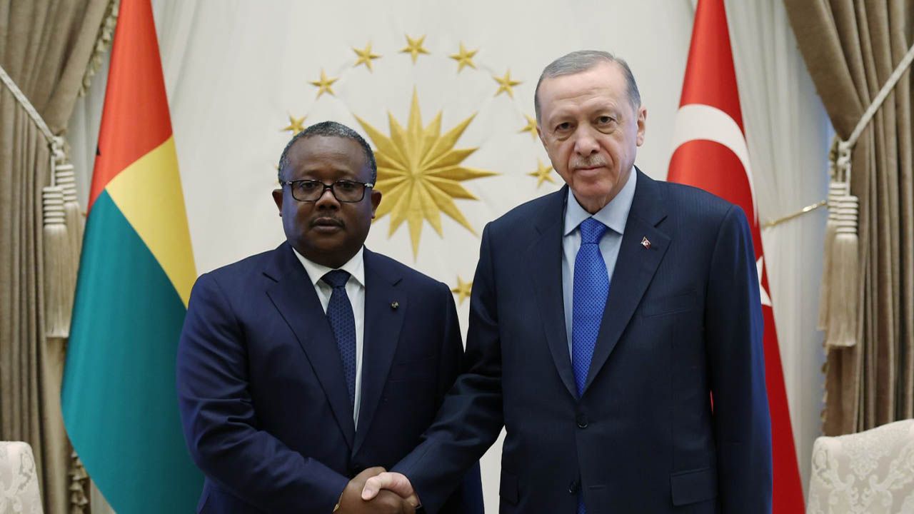 Erdoğan, Gine Bissau Cumhurbaşkanı Embalo ile bir araya geldi
