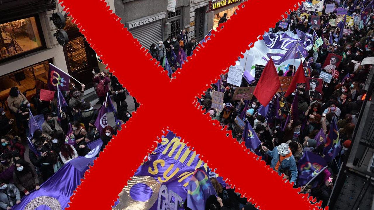 Beyoğlu Kaymakamlığı'ndan, feminist-LGBT örgütlerinin yürüyüşüne yasak
