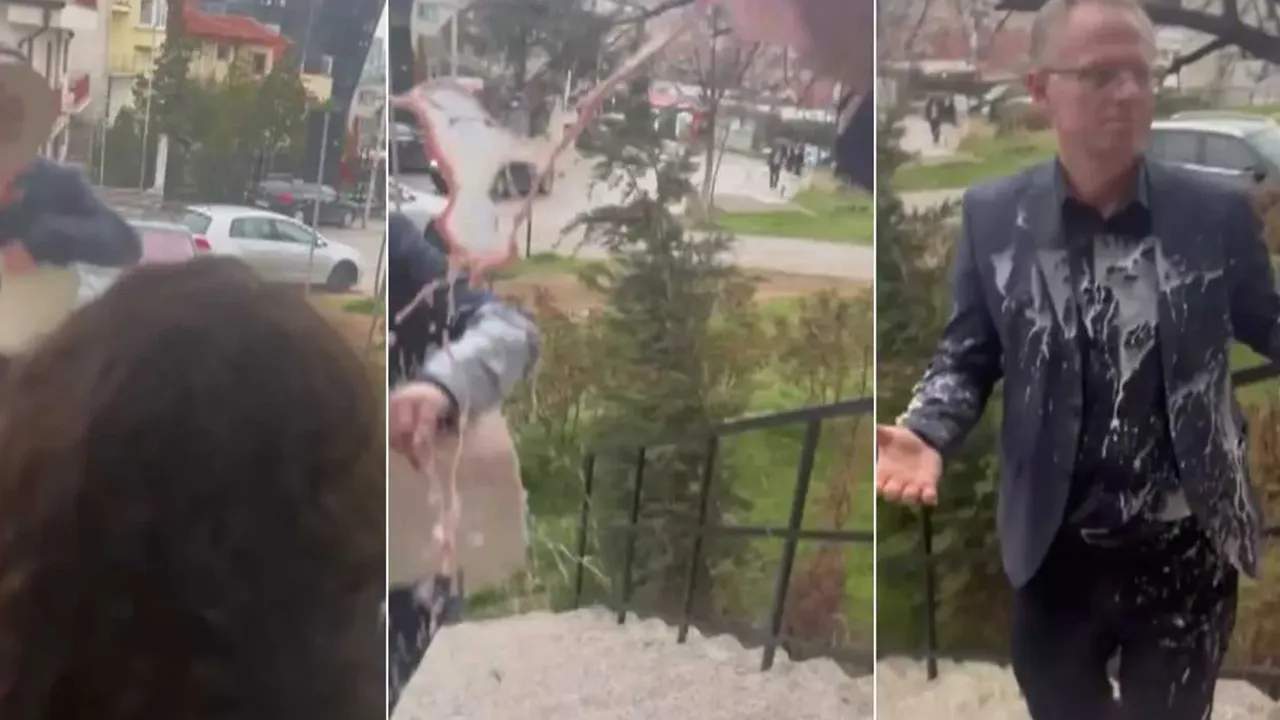 Kosova'nın Birinci Başbakan Yardımcısına içecek ve pastalı saldırı