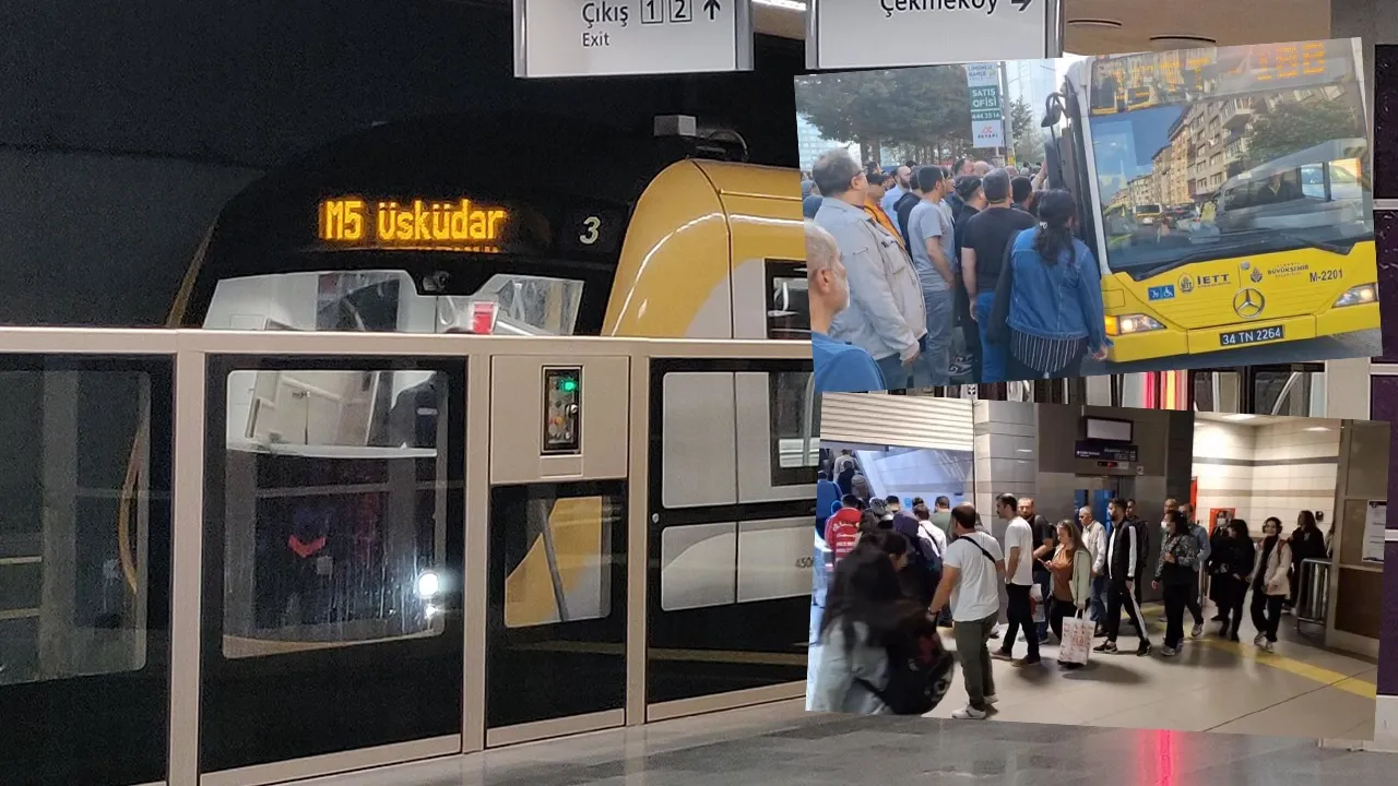 Üsküdar-Çekmeköy Metro Hattında arıza: Metro seferleri durduruldu