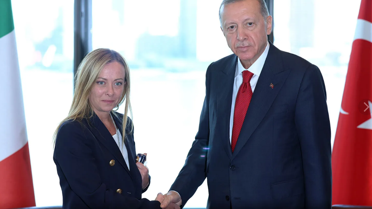 Erdoğan, İtalya Başbakanı Meloni'yi kabul etti