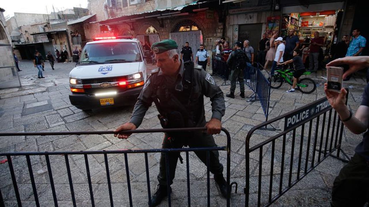 Kudüs'te "bıçaklı saldırı girişimi" iddiasıyla bir Filistinli vuruldu