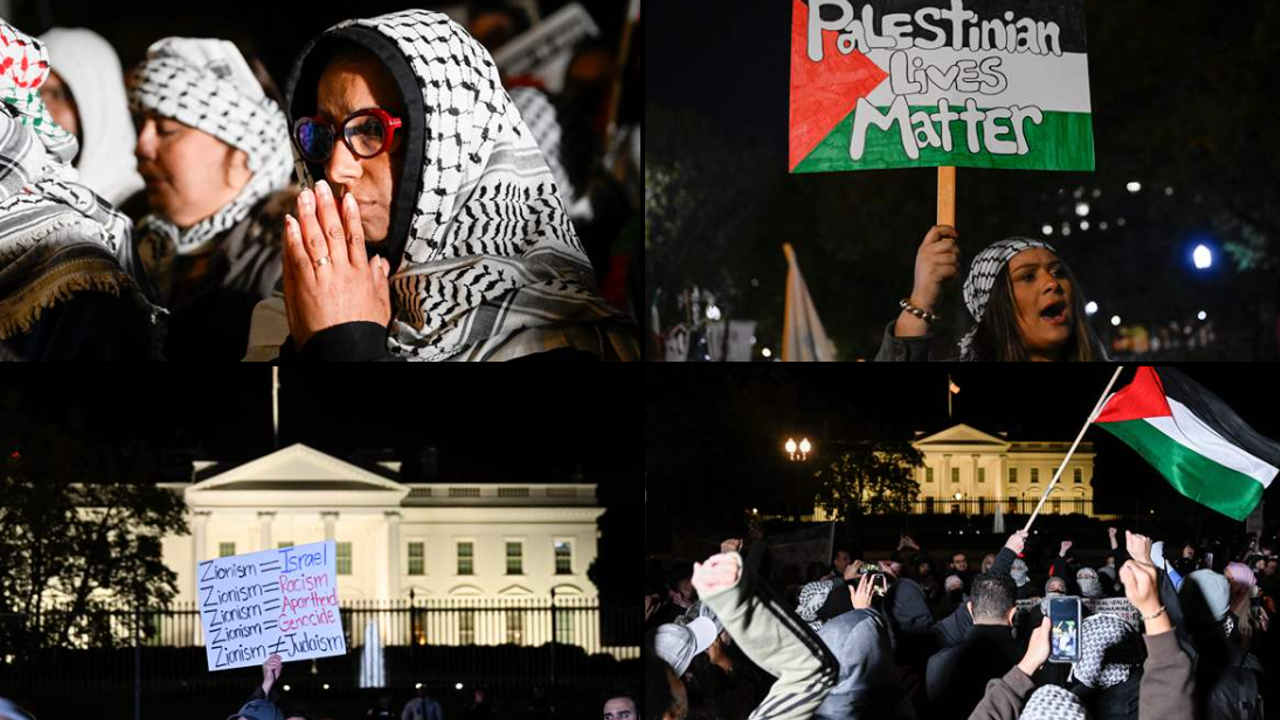 ABD'de yüzlerce kişi, Siyonistleri protesto etti
