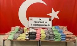 Edirne'deki operasyonlarda 576 kilo 471 gram uyuşturucu ele geçirildi