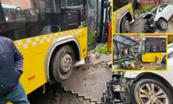 İstanbul’da halk otobüsü önüne geleni sürükledi