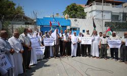 Gazze'de İsrail ablukasının kaldırılması talebiyle gösteri düzenlendi