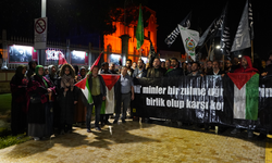 Trakya'da Siyonist İsrail'in Gazze'ye yönelik saldırıları protesto edildi