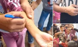 Filistinliler, şehit olan çocuklarını tanıyabilmek için kollarına isimlerini yazıyor