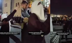 Bir kadın, İsrail Büyükelçiliğinin bekçiliğini yapan polislere tepki gösterdi