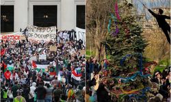 Harvard'lı Filistin için, YTÜ'lü çam ağacı için meydanlarda