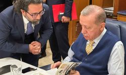 Kâzım Albayrak'ın Gölge’den Akıncı Güç’e İslâmî Hareketin Temelleri isimli eseri Erdoğan'a takdim edildi