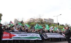 ABD'nin İstanbul Başkonsolosluğu önünde Gazze protestosu