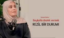 Sawsan Karimi: Boykotla destek vermek rezil bir durum