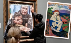 Gazze soykırımına Picasso'lu eylem