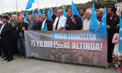 Çin işgaline karşı Uluslararası Doğu Türkistan STK’lar Birliği'nden protesto