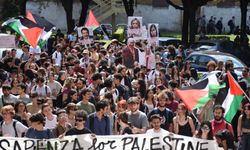 İtalya'da Filistin destekçileri, savunma sanayi şirketini protesto etti