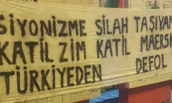 Galata mitinginde "Katil ZİM Türkiye'den defol" pankartı taşıyanlara gözaltı!