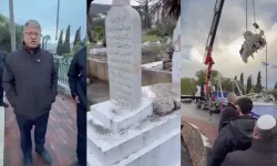 Dirilerle baş edemeyen İsrail, şehitlerin mezarına saldırmaya başladı