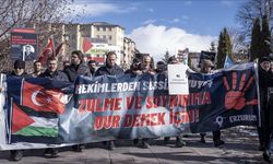 Erzurum'da hekimlerin Gazze için yürüyüşü 116. haftada devam ediyor