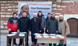 Şehit Bayram Ali Öztürk’ün davası için İsmailağa’da imza standı açıldı