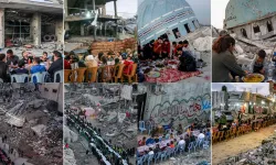 Yahudi işgalinin yıkımı altında kurulan Gazze sofraları