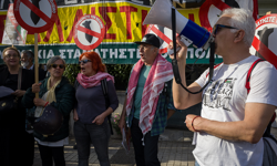 Terörist İsrail'in Sumud Filosu'na saldırısı protesto ediliyor
