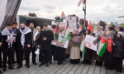 Üsküdar'da Küresel Sumud Filosu'na yapılan saldırı protesto edildi