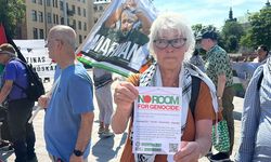 Stockholm'de terörist İsrail'in Filistin ve Lübnan'a saldırıları protesto edildi
