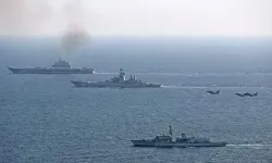 Rus savaş gemisinden İngiltere kıyılarında gerçek mühimmatlı tatbikat