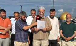 Trabzon'da Mescid-i Aksa'ya yönelik saldırılar protesto edildi