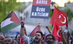 ABD Büyükelçiliği önünde Gazze protestosu: "Sözde barış, özde katliam"