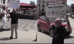 3 aydır tek başına İsrail'i protesto ediyor
