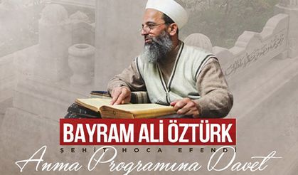 Şehid Bayram Ali Öztürk Hoca rahmet ve minnetle yâd ediliyor!