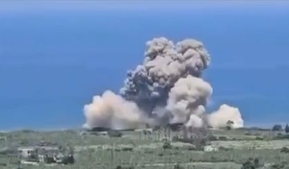 İsrail ordusu, Lübnan’ın güneyindeki Nebatiye kentine hava saldırısı düzenledi