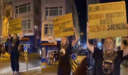 Kadıköy’de Gazze için tek kişilik direniş