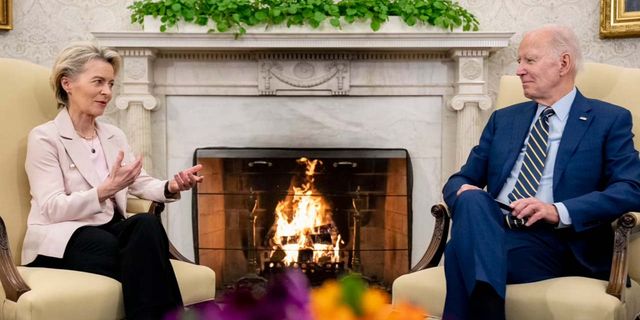 Biden ve Von Der Leyen bir araya geldi! Enerji ve Rusya konuşuldu