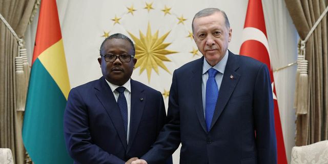 Erdoğan, Gine Bissau Cumhurbaşkanı Embalo ile bir araya geldi