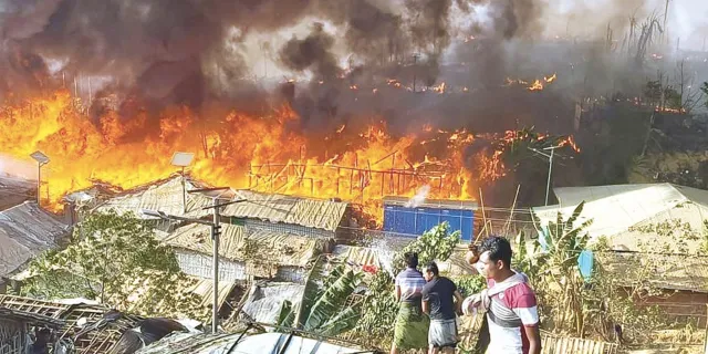 Mülteci kampı yangını "plânlı sabotaj" çıktı