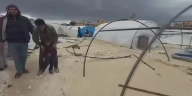 Suriye’de fırtına: 2’si çocuk 4 ölü