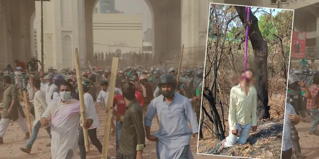 Hindu çeteler Müslüman bir genci öldürüp ağaca astı