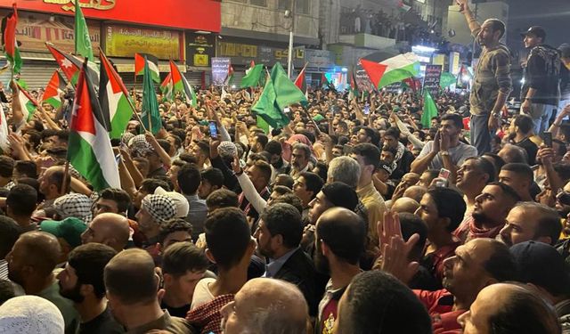 Ürdün'de Filistin'e destek gösterilerinde 25 kişi gözaltına alındı
